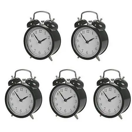 IKEA DEKAD Alarm Clock, Black (Pack of 5, W: 4 X D: 2 ¼ X H: 5 ½)