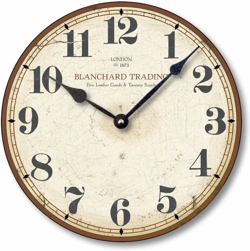 Item C6029 Antique Style Merchant Wall Clock (12 Inch Diameter)