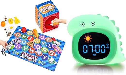 Kids Alarm Clock Sleep Training Clock with 9 Colors Night Light,OK to Wake Clock for Kids Boys Girls Toddlers, 20 White Noise Sound Machine, Adjustable LED Display Digital Clock for Bedrooms