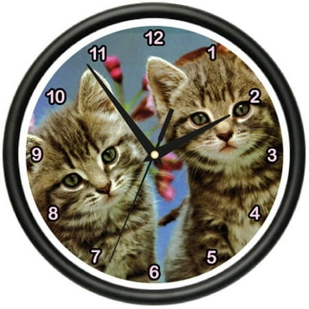 KITTENS Wall Clock kitten cat lover pet breeder gift