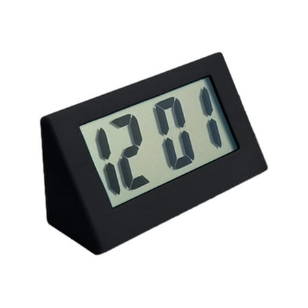 KQJQS Car Timepiece, Miniature Clock, Minimalistic Digital Clock, Nightstand Clock, Advertising Clock, Adorable Student Clock, Compact Triangle Clock