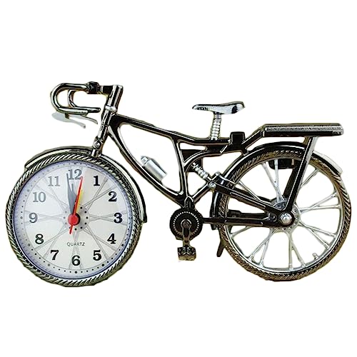 Leadigol Bicycle Creative Retro Model Home Desk Stand Clock Glamorous Bedroom Quartz