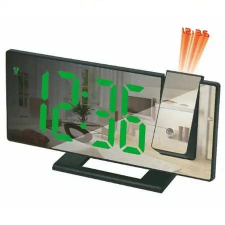 LED projection clock multi-function digital alarm clock with USB charging digital clock