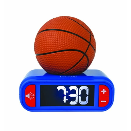 Lexibook Digital Alarm Clock With 3D Basketball Night Light And Sound Effects - RL800BA