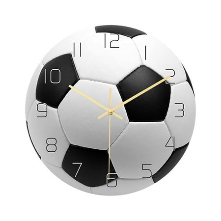 LYUCRAZ Wall clock for teen boy Walclock livingroom Kids football clocks Decorative Clocks Clocks