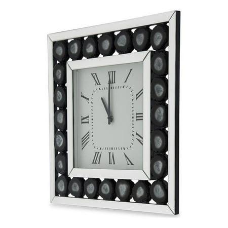 Michael Amini Montreal Agate Square Wall Clock