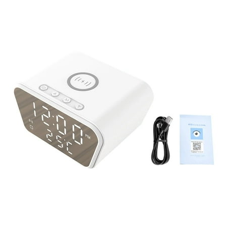 Mini Camera Clock 1080P HD Alarm Clock WIFI Secret Surveillance Home Camera Cell Phone Wireless Charger Camera Motion Detection