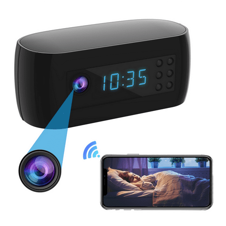 Mini Wifi Camera Clock Full HD 1080P Wireless Control IR Night Vision View Camcorder Home Surveillance Monitor Cam