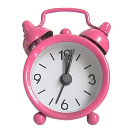 Moocorvic Mini Cute Alarm Clock Bedroom Desk Small Bed Compact Travel Quartz Beep Alarm Clock Cute Portable Fashion Clock for Student Nursery Office Decoration,