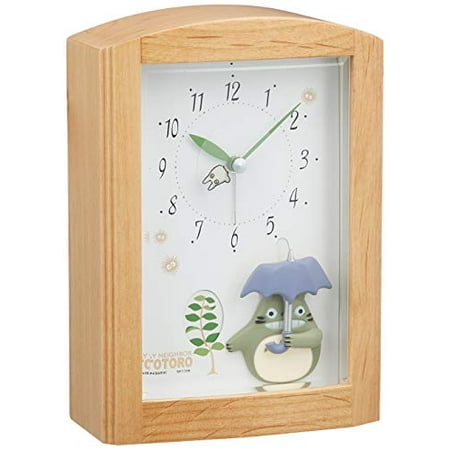 My Neighbor Totoro Alarm Clock With music box melody Brown Rhythm (RHYTHM) R752N 4RM752MN06 4RM752MN06