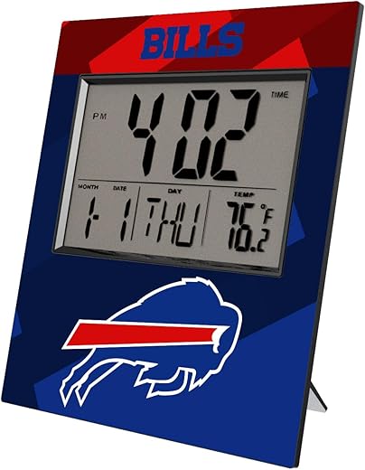 NFL Cross Hatch Digital Desk Clock