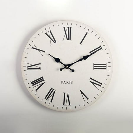 Paris With Roman Numerals Wall Clock