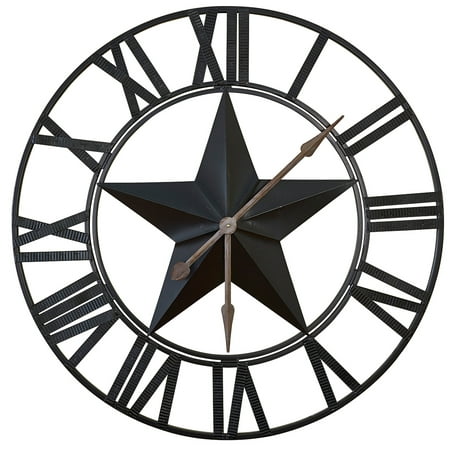 Park Designs Black Star Wall Clock 35Dia