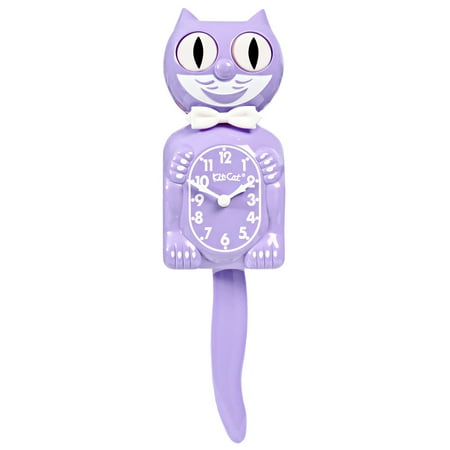 Pastel Lilac Kit Cat Clock 15.5 Full Size Retro Style Kit-Cat Klock Moving Eyes and Tail Made in the USA NEW