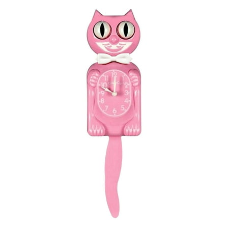 Pink Satin Kitty Cat Clock (3/4 Size) 12.75 Smaller Version Kit Cat Klock Made in USA