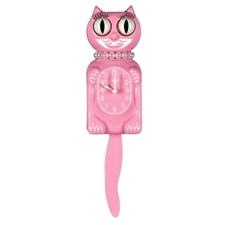 Pink Satin Miss Kitty Cat Clock (3/4 Size) 12.75 Smaller Version Kit Cat Klock Made in USA