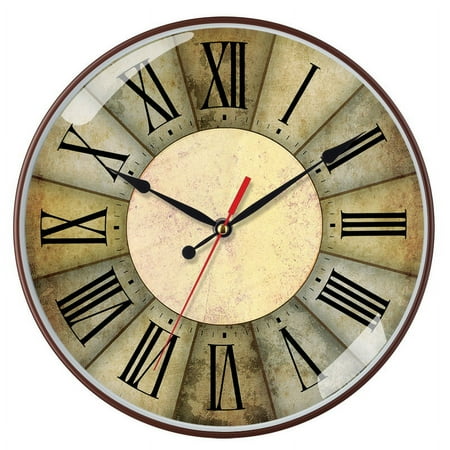 Real Wood Wall Clock, Battery Operated, Natural Finish - Made from Real Wood – 106% Real Wood!,