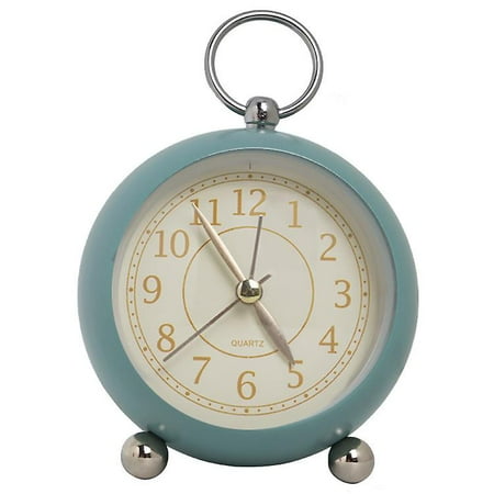 Retro Analog Alarm Clock, Double Bell Alarm Clock With Non-ticking Bell Alarm