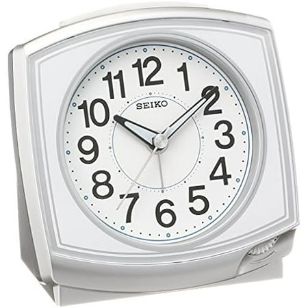 Seiko Clock Alarm Clock Analog Silver Metallic KR891S SEIKO