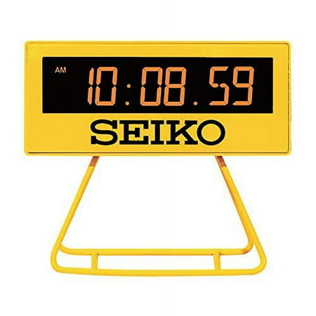 Seiko Clock Alarm Clock Yellow 93 104 45mm Digital Mini Timer Clock SQ815Y// Quartz