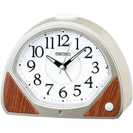 Seiko Clock Table Clock Analog Light Gold Pearl 118 × 155 × 76mm KR511G