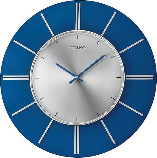 Seiko Sara Wall Clock, Blue