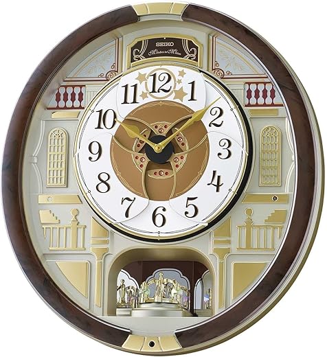 Seko Melodies in Motion 2024 Musical Wall Clock, Limited Edition Quartz Movement