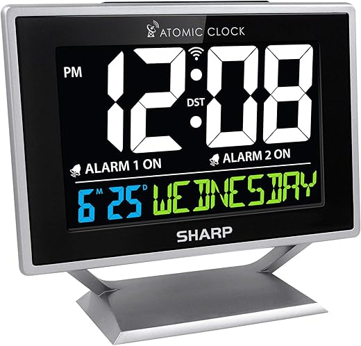 Sharp Desktop Dual Alarm Clock SPC876