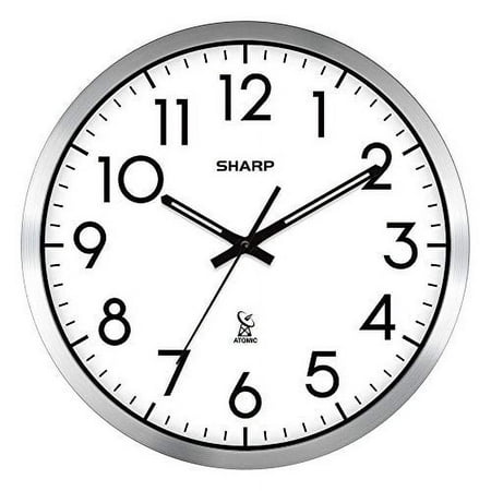 Sharp QA Atomic Analogue Wall Clock 2.3 lbs Automatic