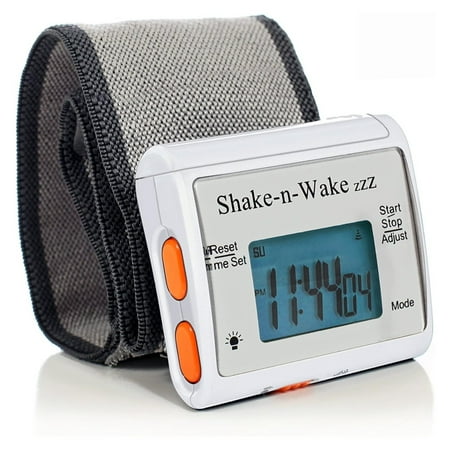 Silent Vibrating Personal Alarm Clock Shake-N-Wake (White)