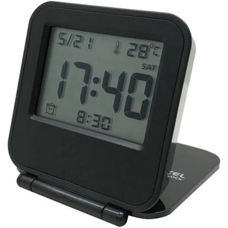 Small Mini Digital Travel Alarm Clocks,Battery Operated Travel Clock With Lcd Calen[1706]