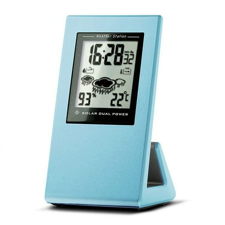 Solar Powered Weather Temperature Humidity Clock Your Best Companion for