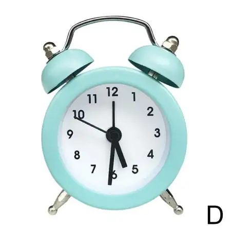 Soug Multicolor Retro Alarm Clock Loud Double Bell Alarm Bedroom Ornaments Clock New