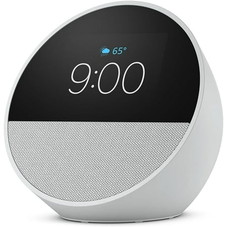 Spot (2024 release), Smart alarm clock with vibrant sound and Alexa - Glacier White