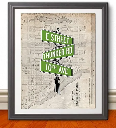 SPRINGSTEEN Inspired 11x14 Poster Print | Asbury Park | Wall Art | Home Decor