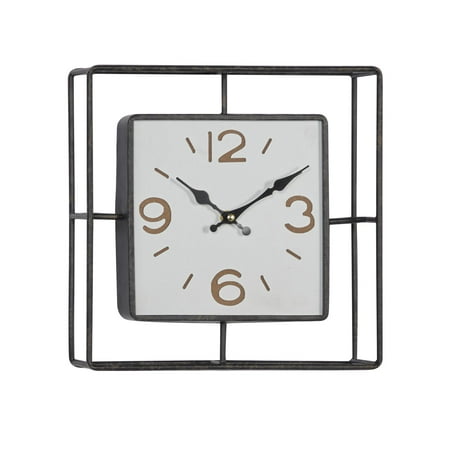 The Novogratz 12 Black Metal Wall Clock