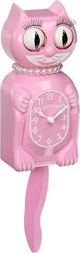 The Original New Edition Kitty Cat Klock (Clock) Miss Kitty Cat Limited Edition - Pink