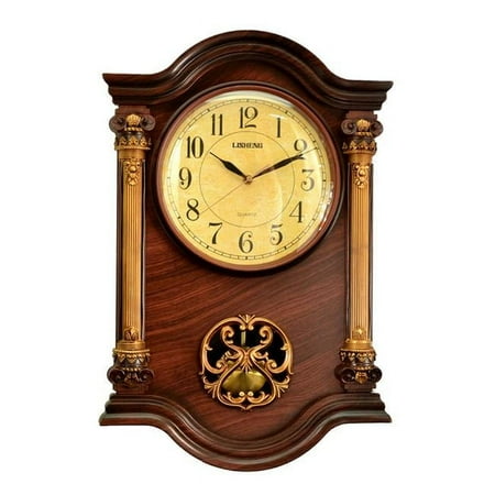 Three Star Import & Export ZP876 22 x 15 in. Brown Wall Clock