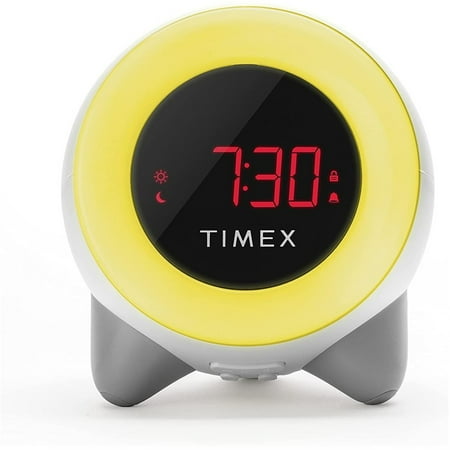 Timex - Children's Sleep Learning Alarm Clock with Sound Machine and Nightlight, White