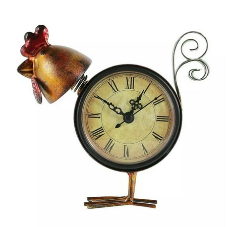 TUMALL Non Ticking Desk Alarm Clock Chick Ornament Gift Without Battery-default