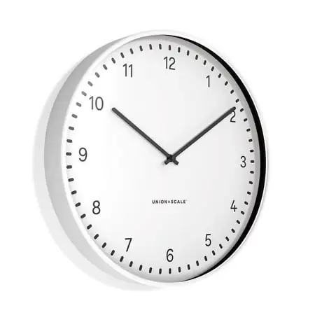 Union & Scale Essentials Wall Clock Metal 15 2/Pack UN61581-CCVS