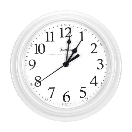 Uxcell 8 Inch Wall Clock, Quartz Battery Operated Silent Non-Ticking Round Wall Clocks, White