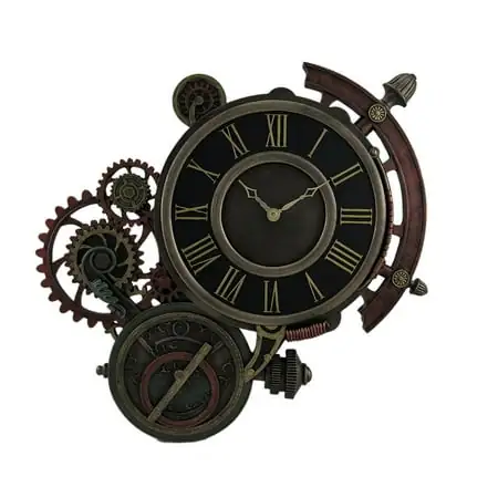 Veronese Design Mechanical Steampunk Astrolabe Star Tracker Wall Clock 17 inch