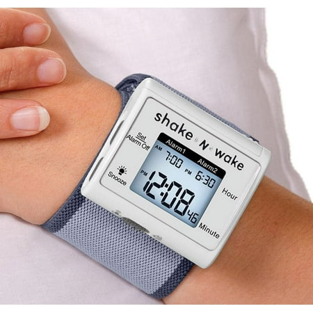 Vibrating Alarm Clock - Shake N Wake - Silent Alarm Wristband Watch - With Dual Ala[753]