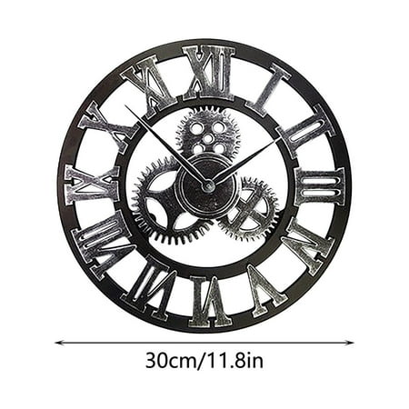 Vintage Steampunk Industrial Decor Gear Clock European Retro Clock