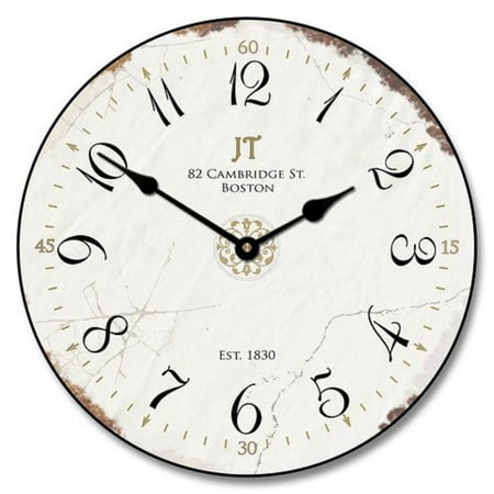 Vintage White Hanging Wall Clock | Ultra Quiet Quartz Mechanism | Comes in 8 Size