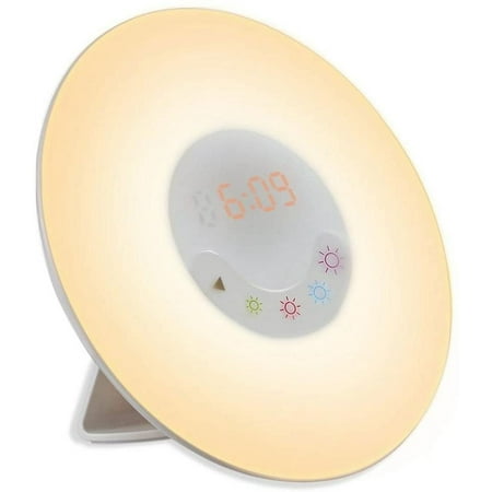 Wake-up Light Alarm Clock Nature Sound Sunrise Simulation with Radio