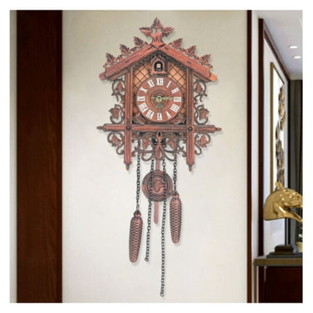 wangc123 Vintage Wood Cuckoo Clock Antique Clock Rare Black Forest