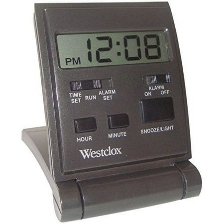 WESTCLOX 47508 Digital Folding Travel Alarm Clock with Backlight