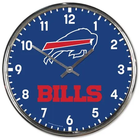 WinCraft Buffalo Bills Chrome Wall Clock